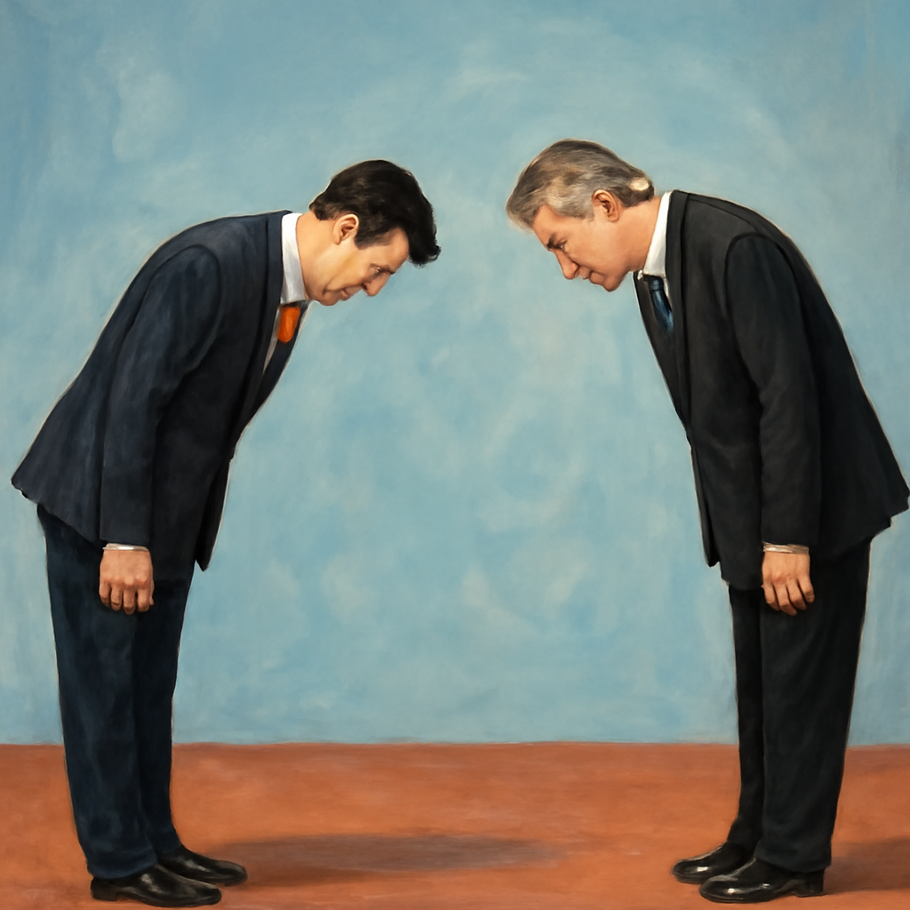 2명의 대통령과 순차적으로 서로 허리를 숙 인사하는 꿈 - 꿈 해몽, 꿈 풀이(+자세한 해석)이미지