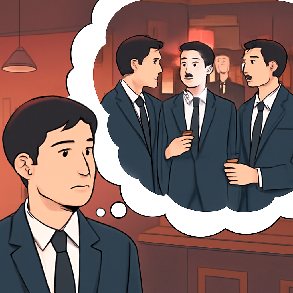 제 유흥주점가게에정장차림의남자들로 젊은남자로가득찬꿈