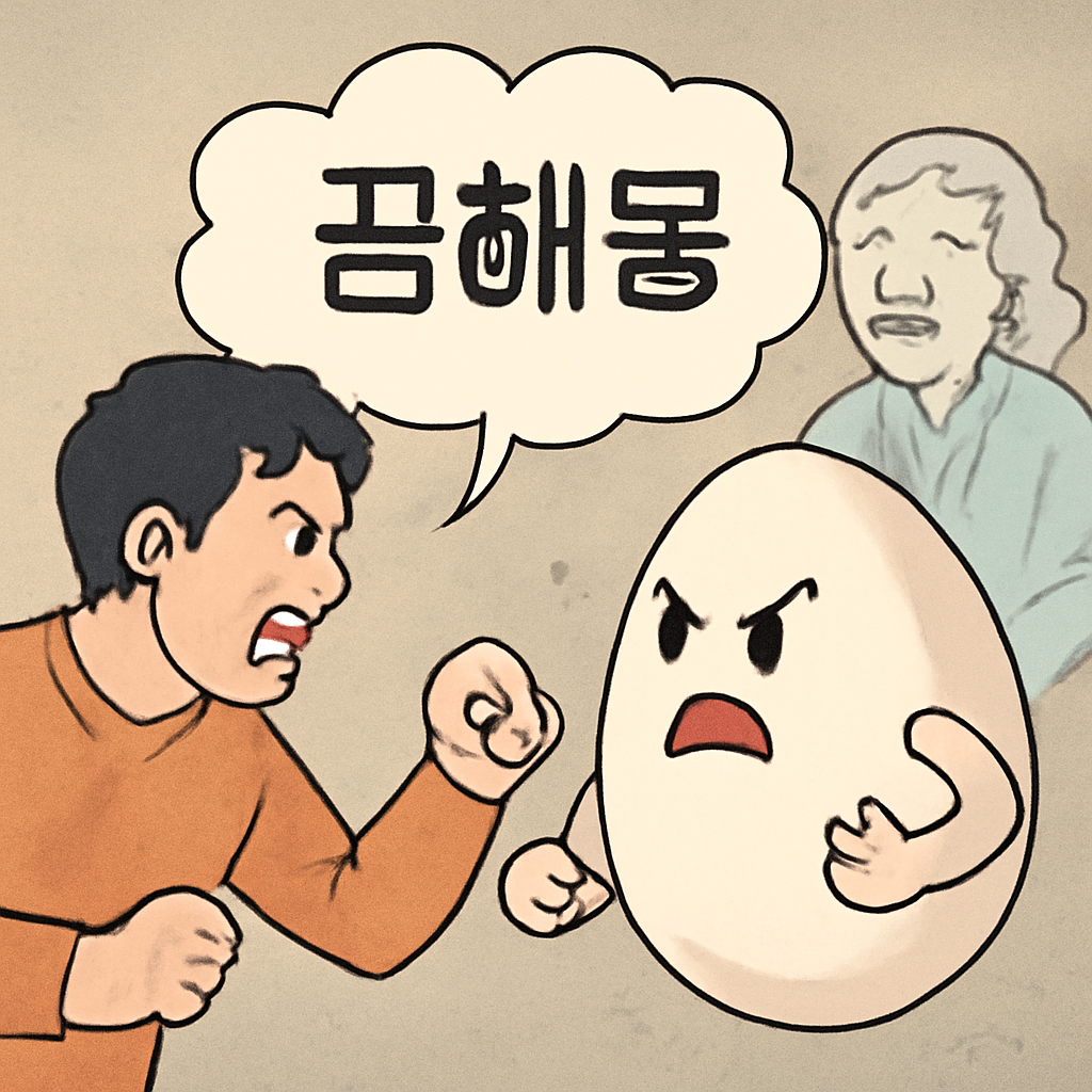 고인과 달걀로 싸운꿈 - 꿈 해몽, 꿈 풀이(+자세한 해석)이미지