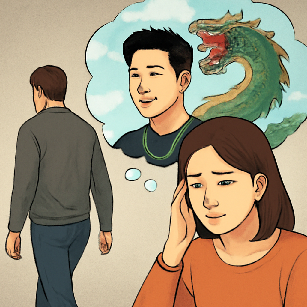같이사는사람을버리고지드레곤이랑사는 꿈