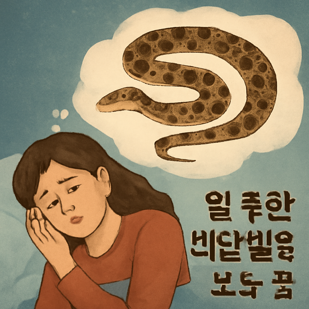 얼룩한 비단뱀을보는꿈 - 꿈 해몽, 꿈 풀이(+자세한 해석)이미지