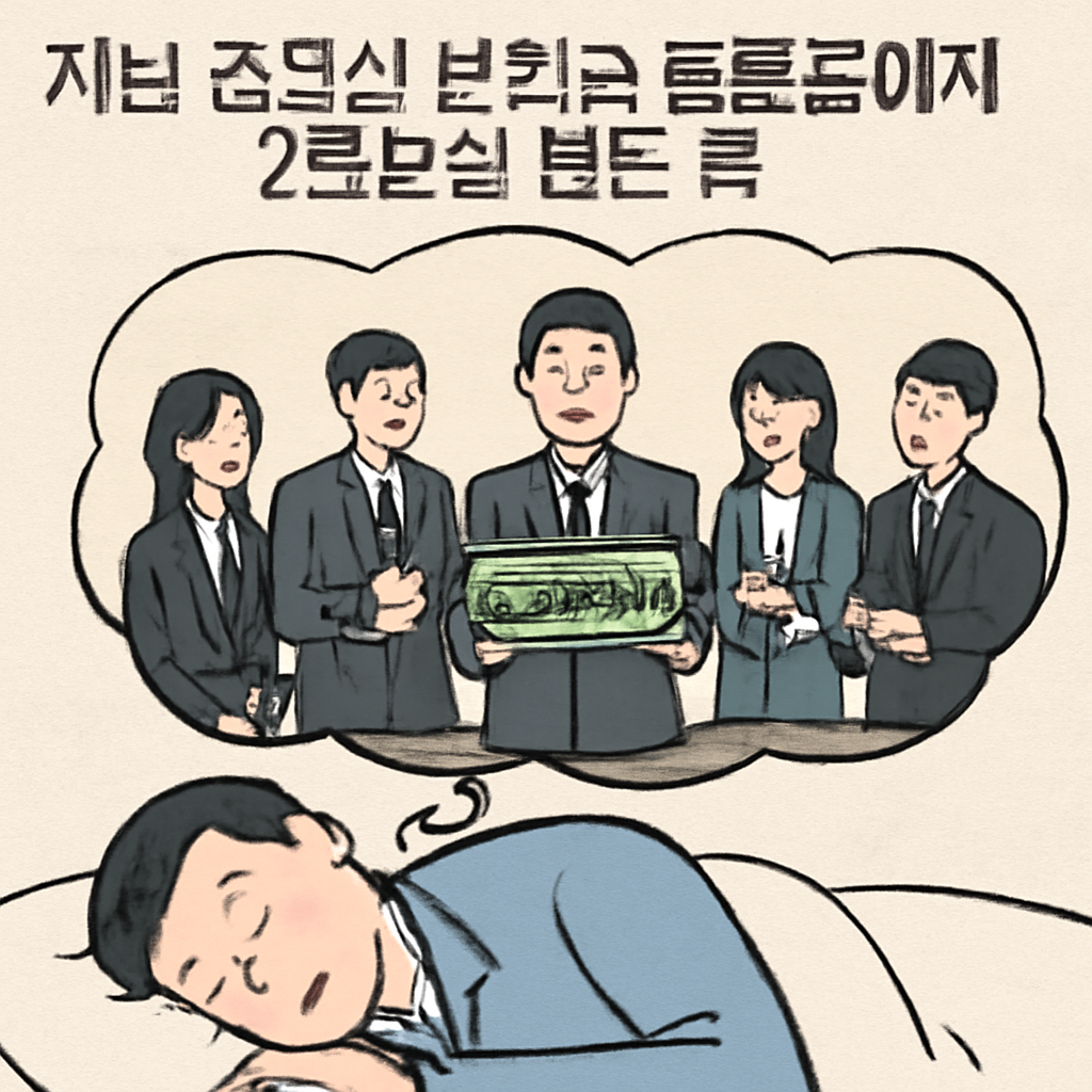 지난 조모상 부의금 동료들에게 2천만원 받는 꿈 - 꿈 해몽, 꿈 풀이(+자세한 해석)이미지