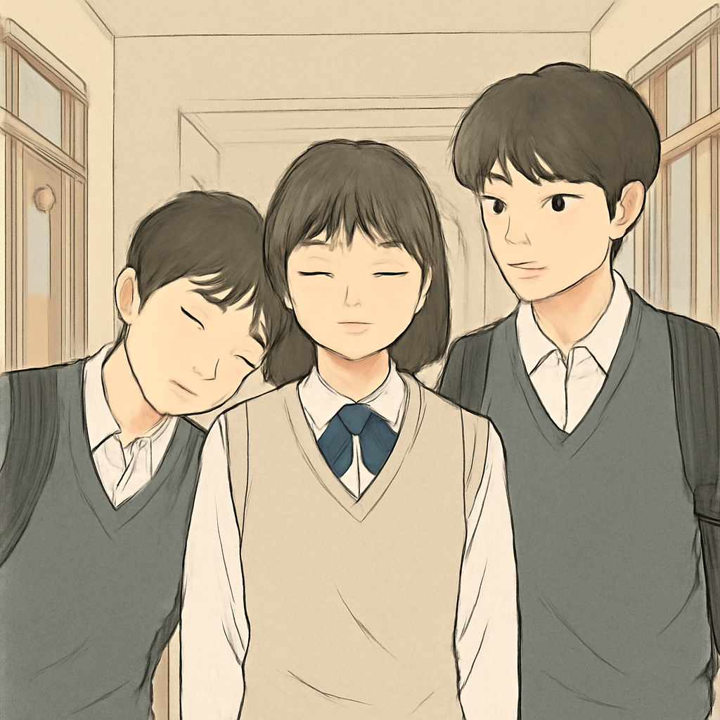 같은학교남자애2명이나오는데한명은나에게기대고다른한명은나를 - 꿈 해몽, 꿈 풀이(+자세한 해석)이미지