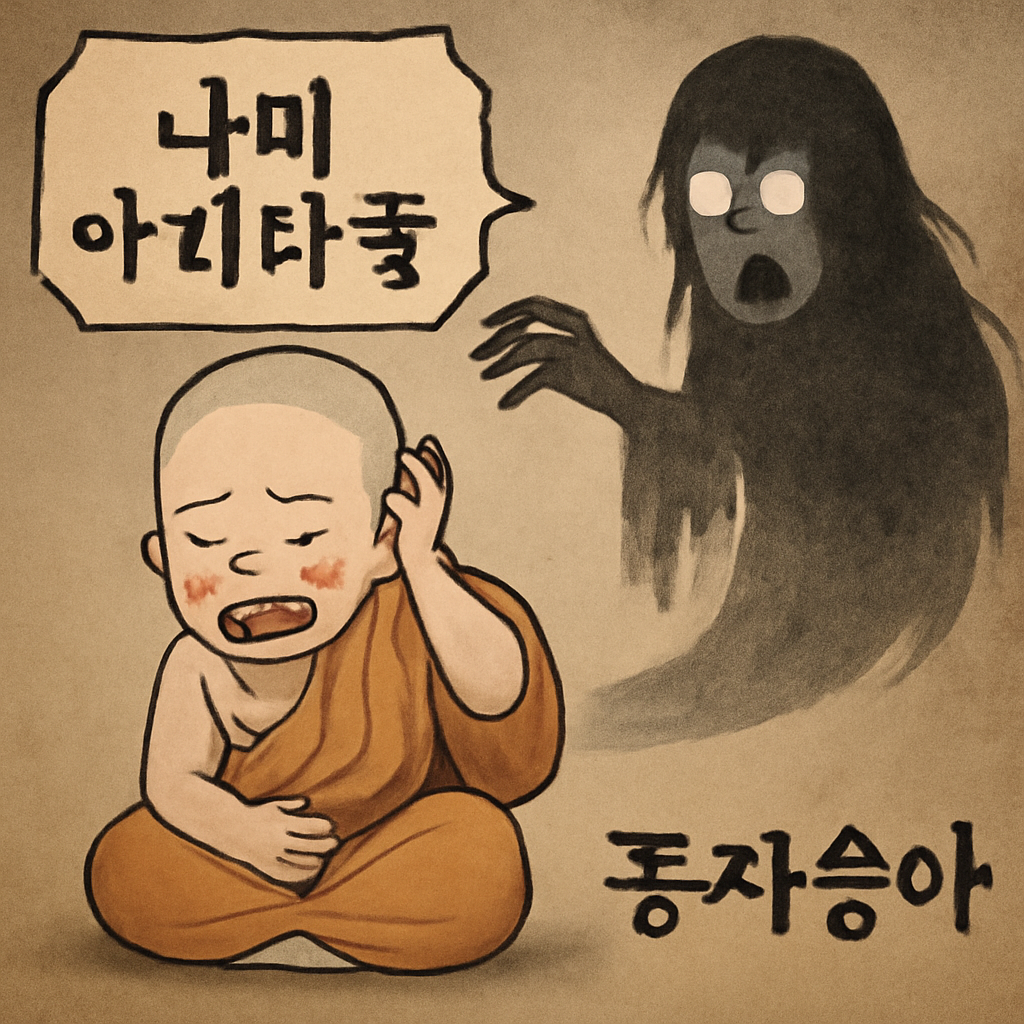 똥을 못싸고,귀신손이 막고,나미아미타불 외치고,동자승아 - 꿈 해몽, 꿈 풀이(+자세한 해석)이미지