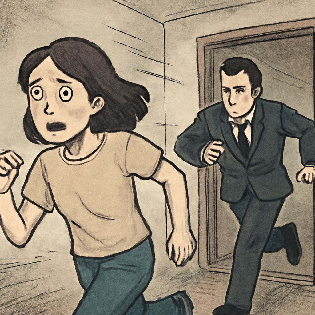 모르는 남자가 집요하게 따라오는 저는 도망다니는 꿈 - 꿈 해몽, 꿈 풀이(+자세한 해석)이미지