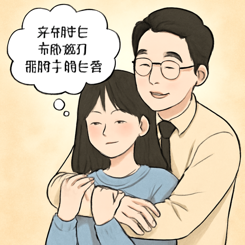 좋아하는 선생님이 백허그 해준 꿈