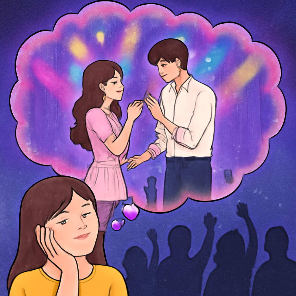 콘서트 무대에서 아이돌이 썸타는 것을 보는 꿈 - 꿈 해몽, 꿈 풀이(+자세한 해석)이미지