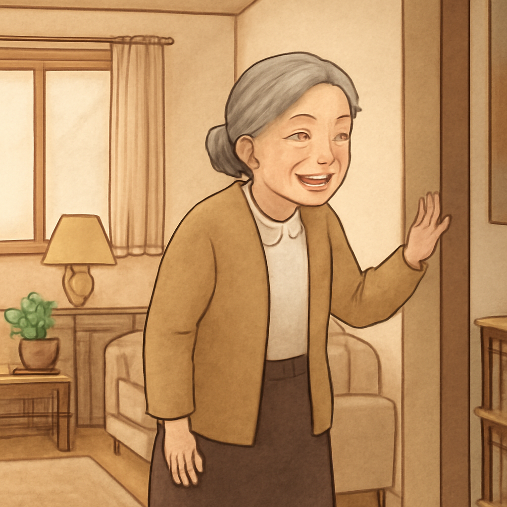 돌아가신할머니가우리집에오셔서 집안이곳저곳살펴보시는