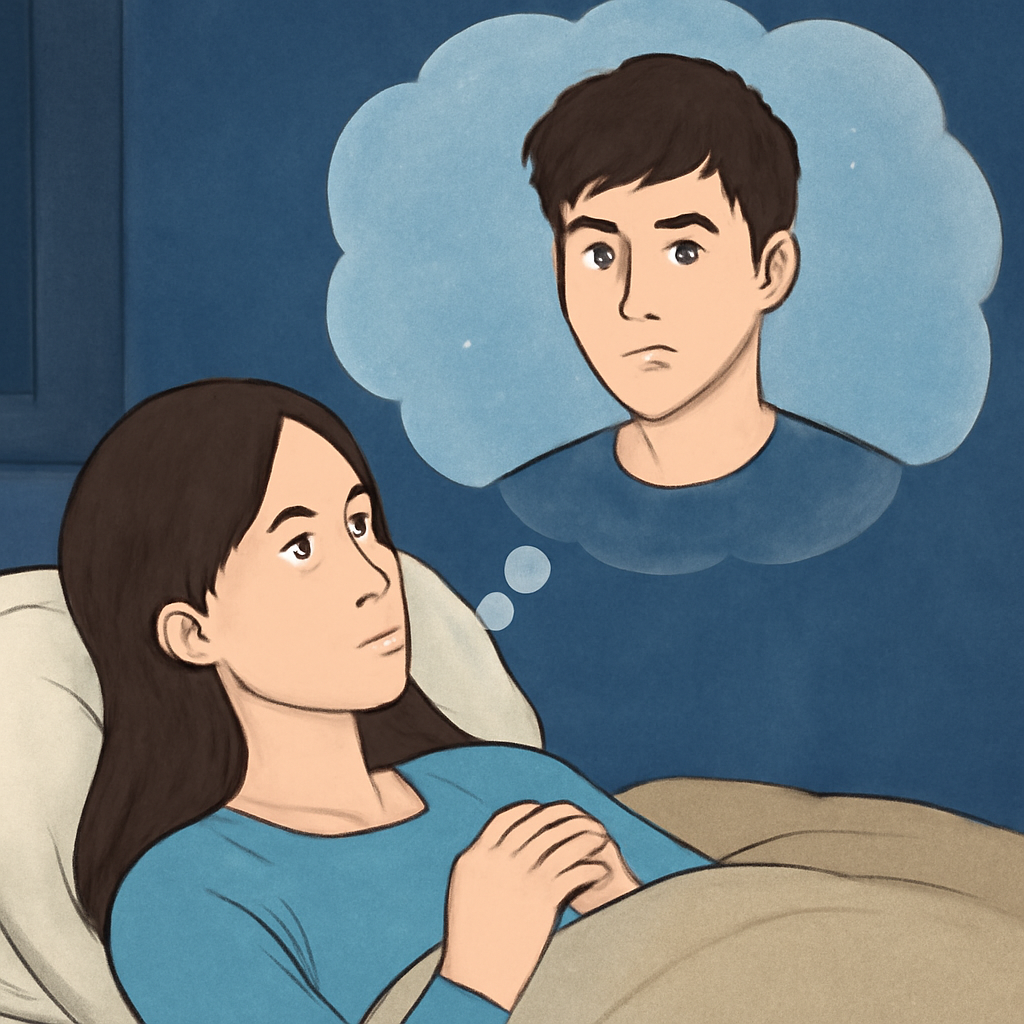 남자가 저만 처다보는꿈