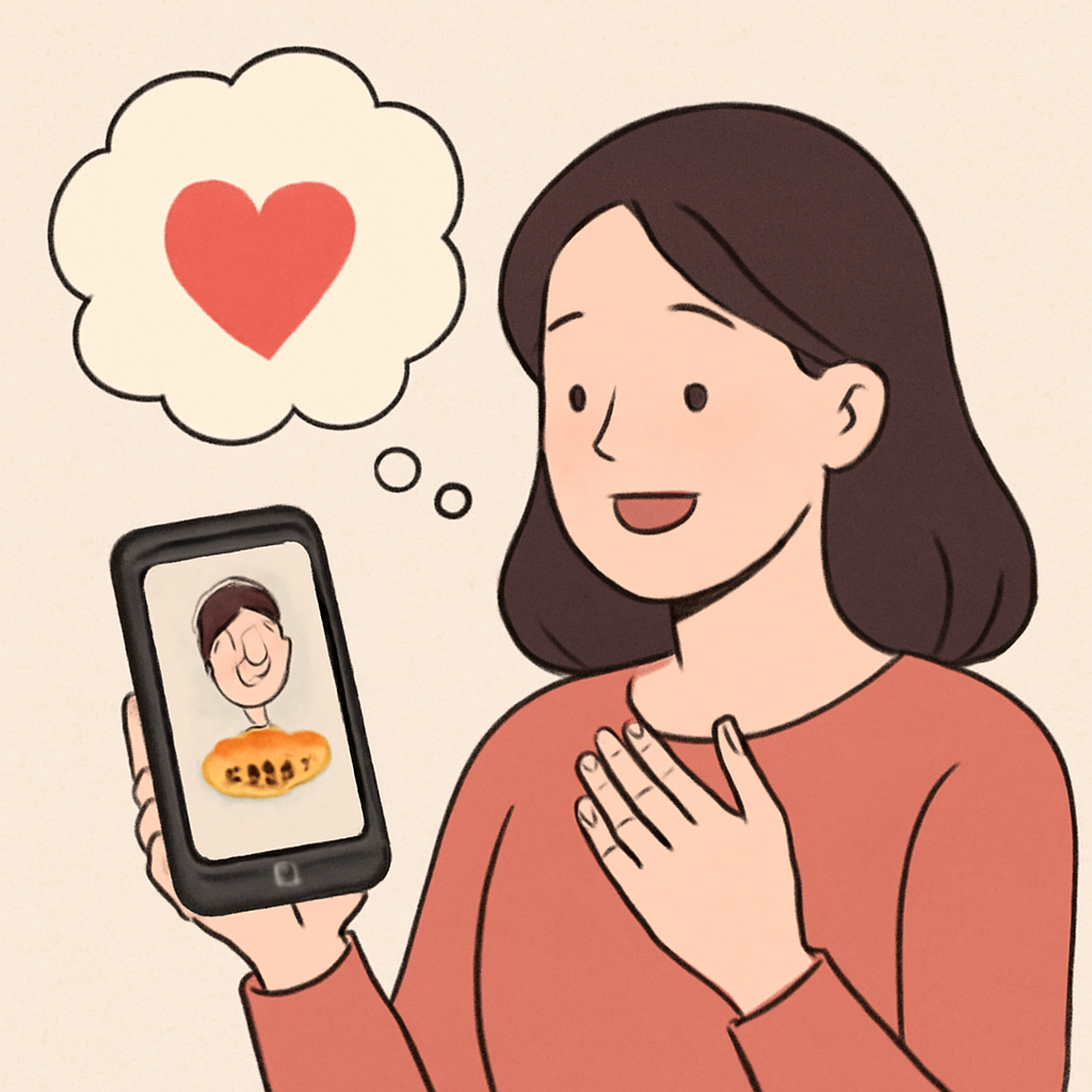 카톡으로 짝남이 메시지를 보냈는데 내가 좋아했다 - 꿈 해몽, 꿈 풀이(+자세한 해석)이미지