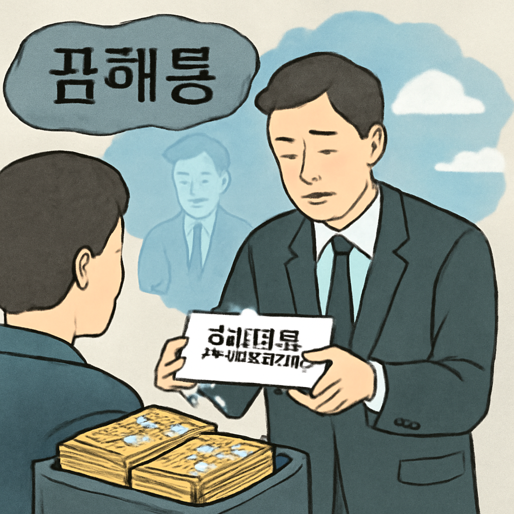 직장상사가 조의금 2천만원 주는꿈