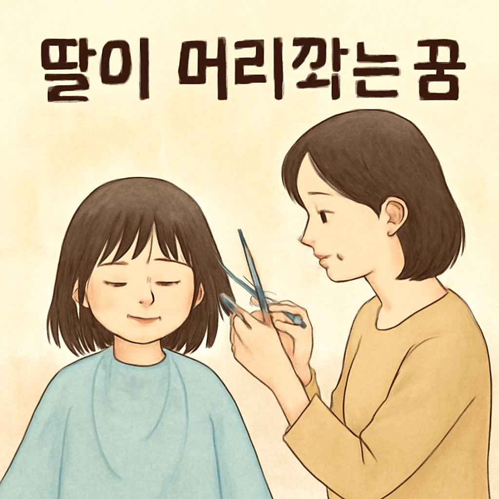 딸이머리깍는꿈