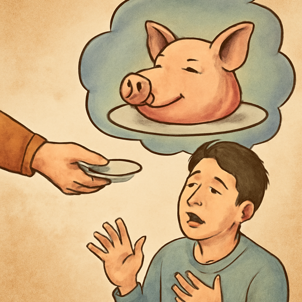 돼지머릿고기를 받은 꿈