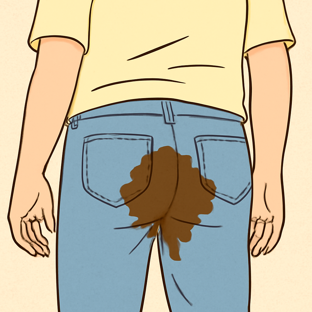 바지에 똥