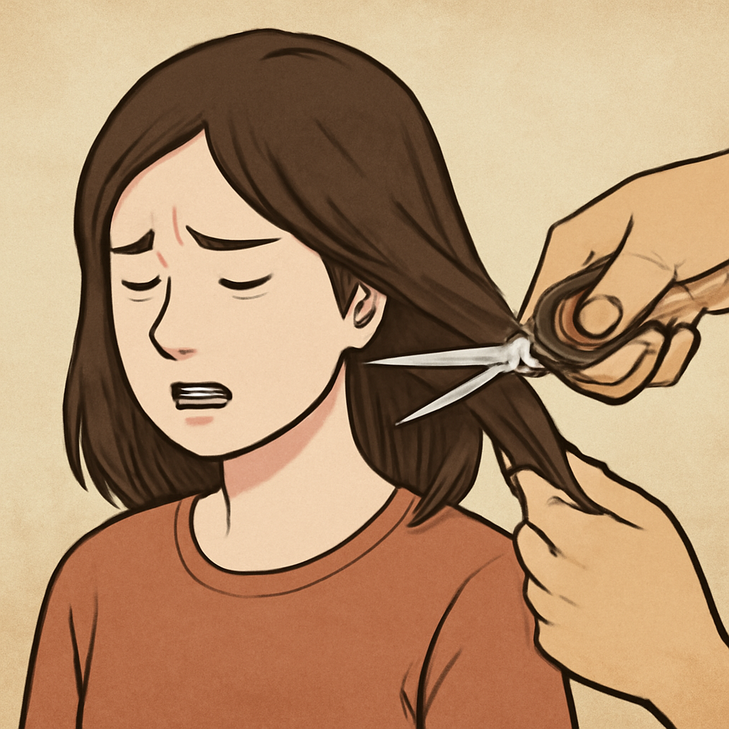 머리카락 잘리는