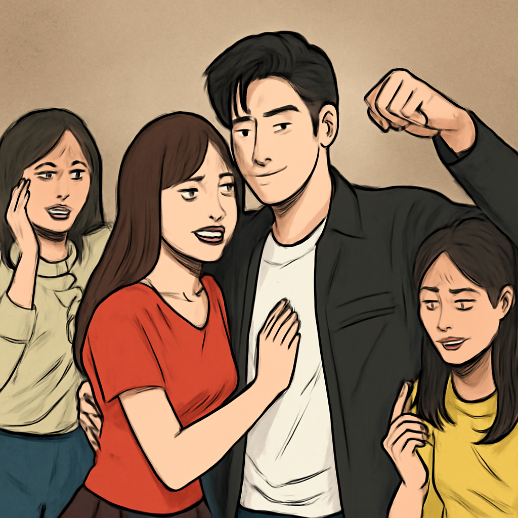 연예인의 애인(?)이 되어 그를 좋아하는 여자들을 패는