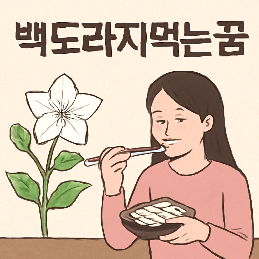 백도라지먹는꿈
