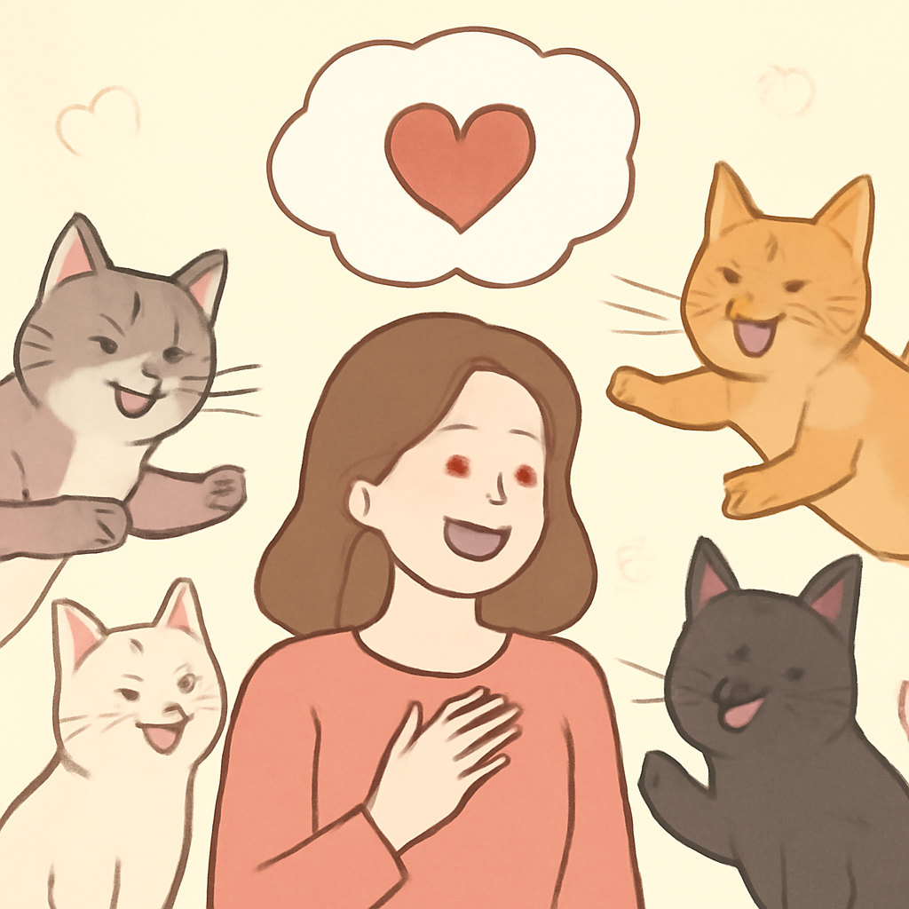 친한고양이4마리가날격하게좋아해주고말에대답해주는꿈 - 꿈 해몽, 꿈 풀이(+자세한 해석)이미지