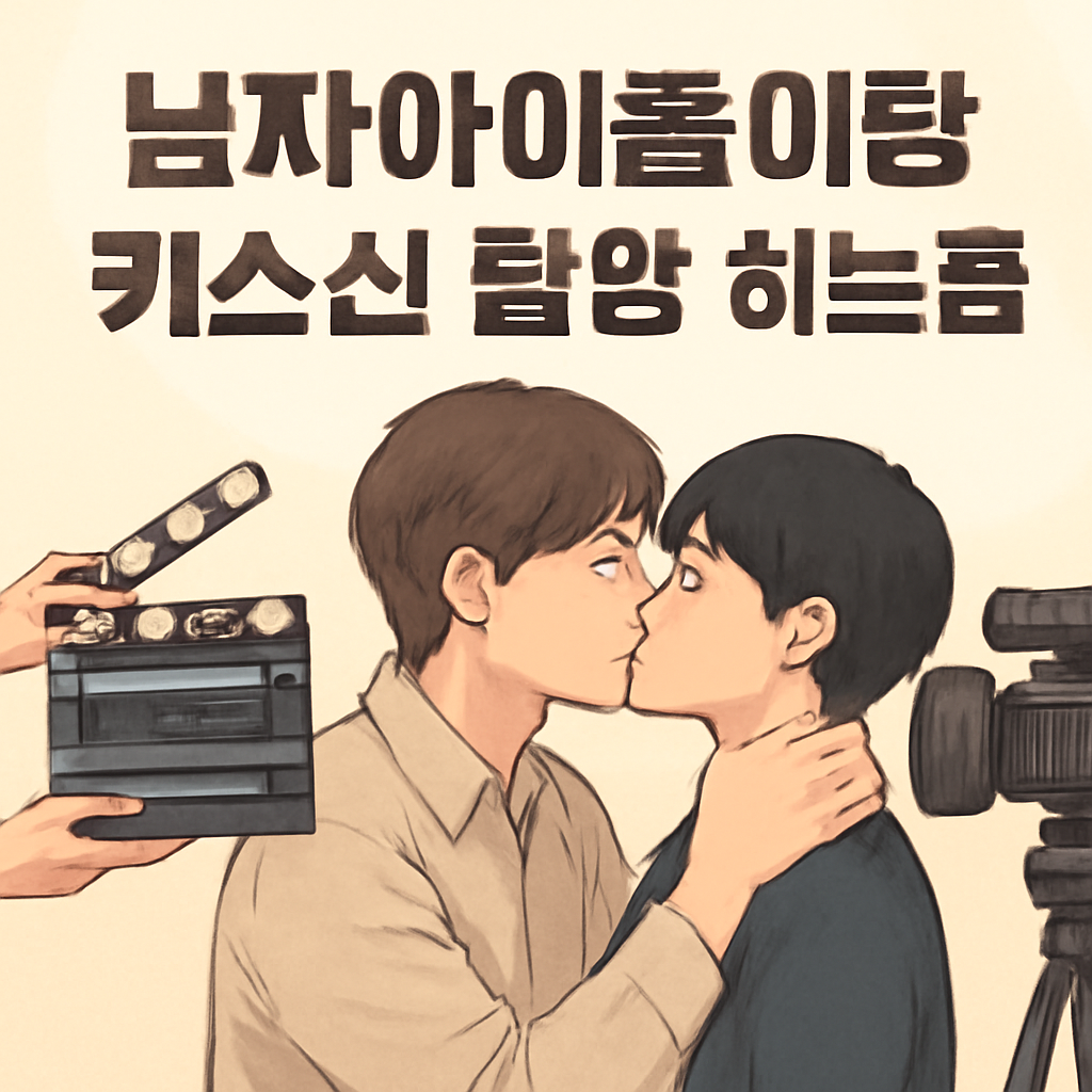 남자아이돌이랑 키스신 촬영 하는꿈