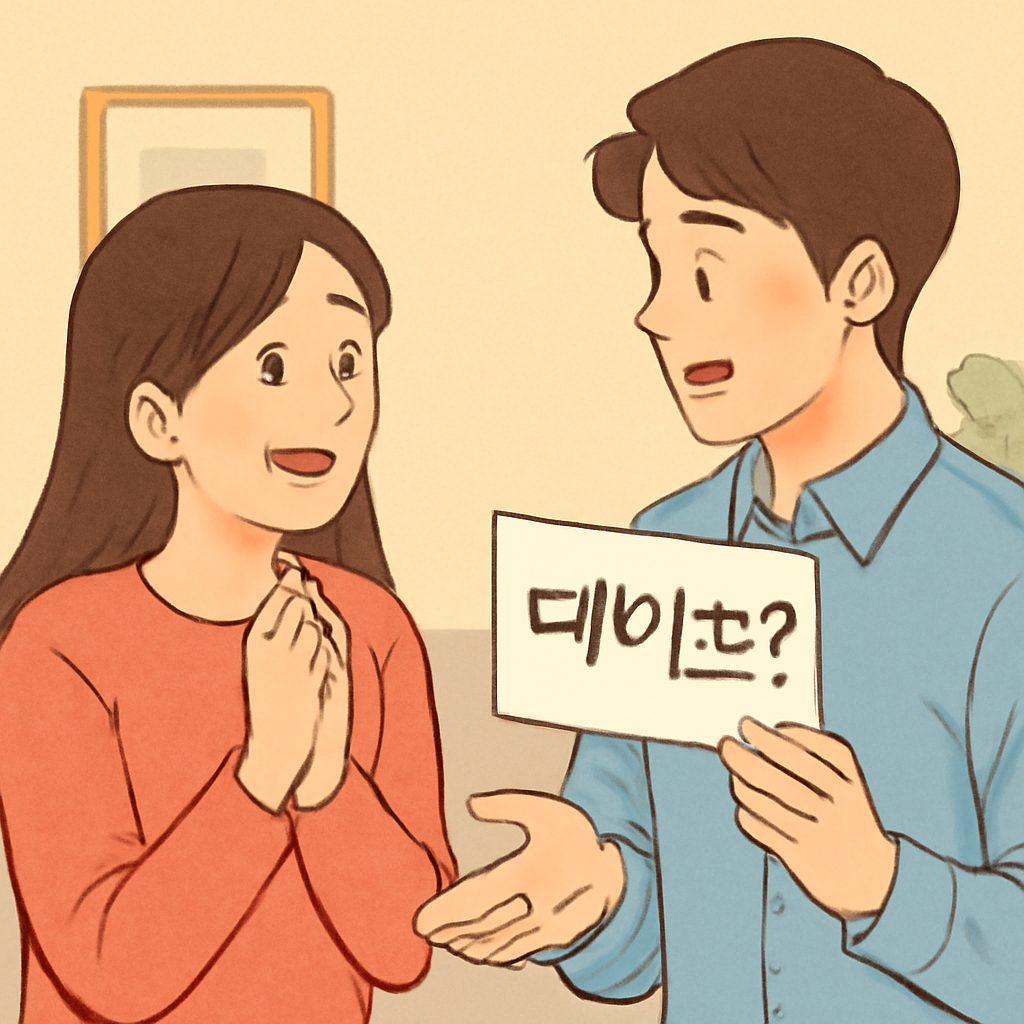 좋아하는 남자한테 데이트 신청을 받는