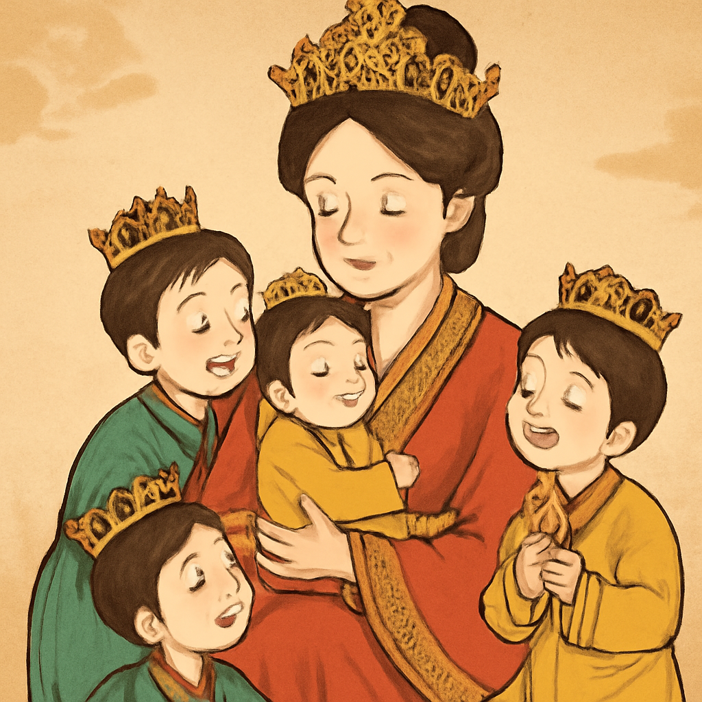 황후가된내가 황자들을 돌보고 보살피고아끼고 예뻐하는꿈