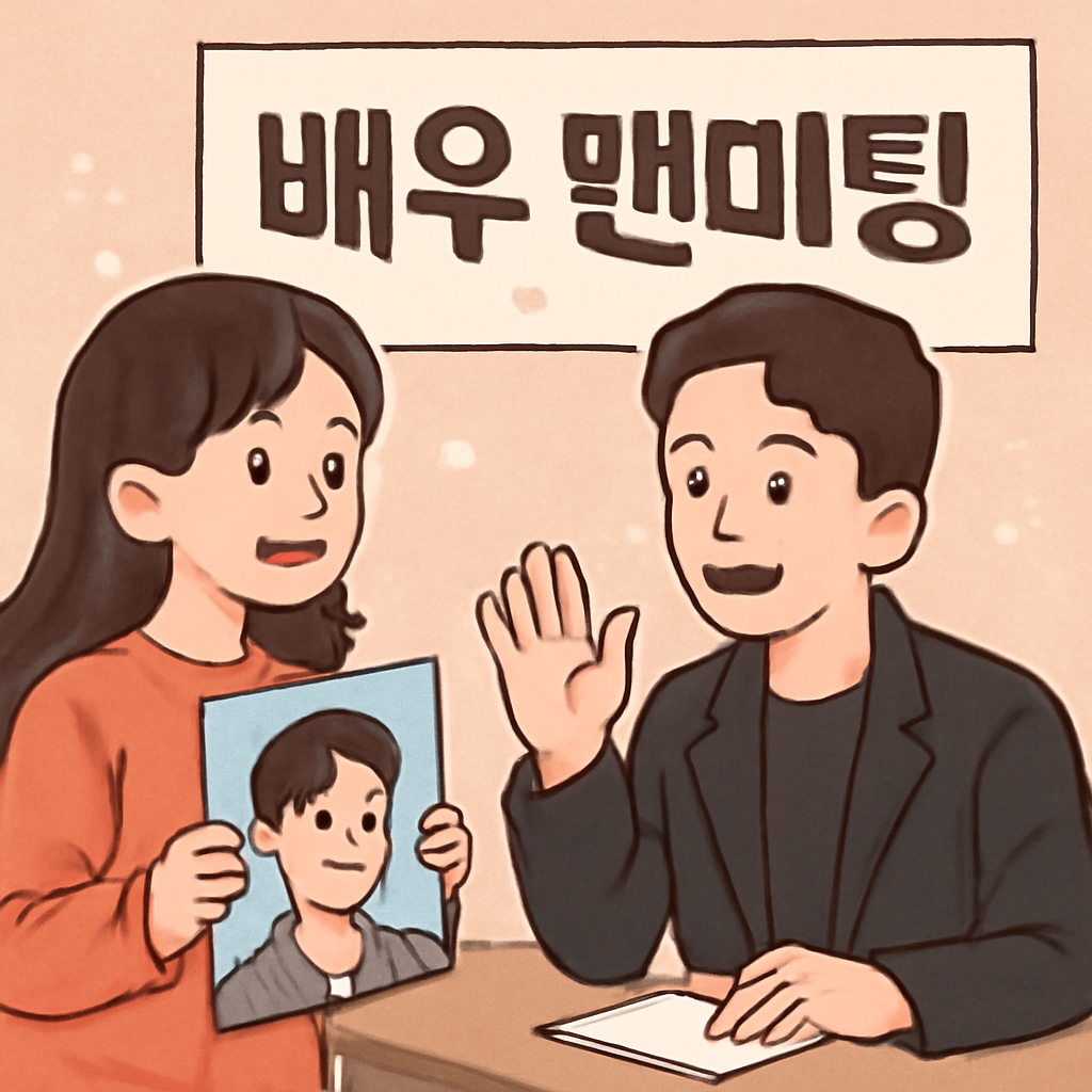 좋아하는 배우 팬미팅에 간 꿈
