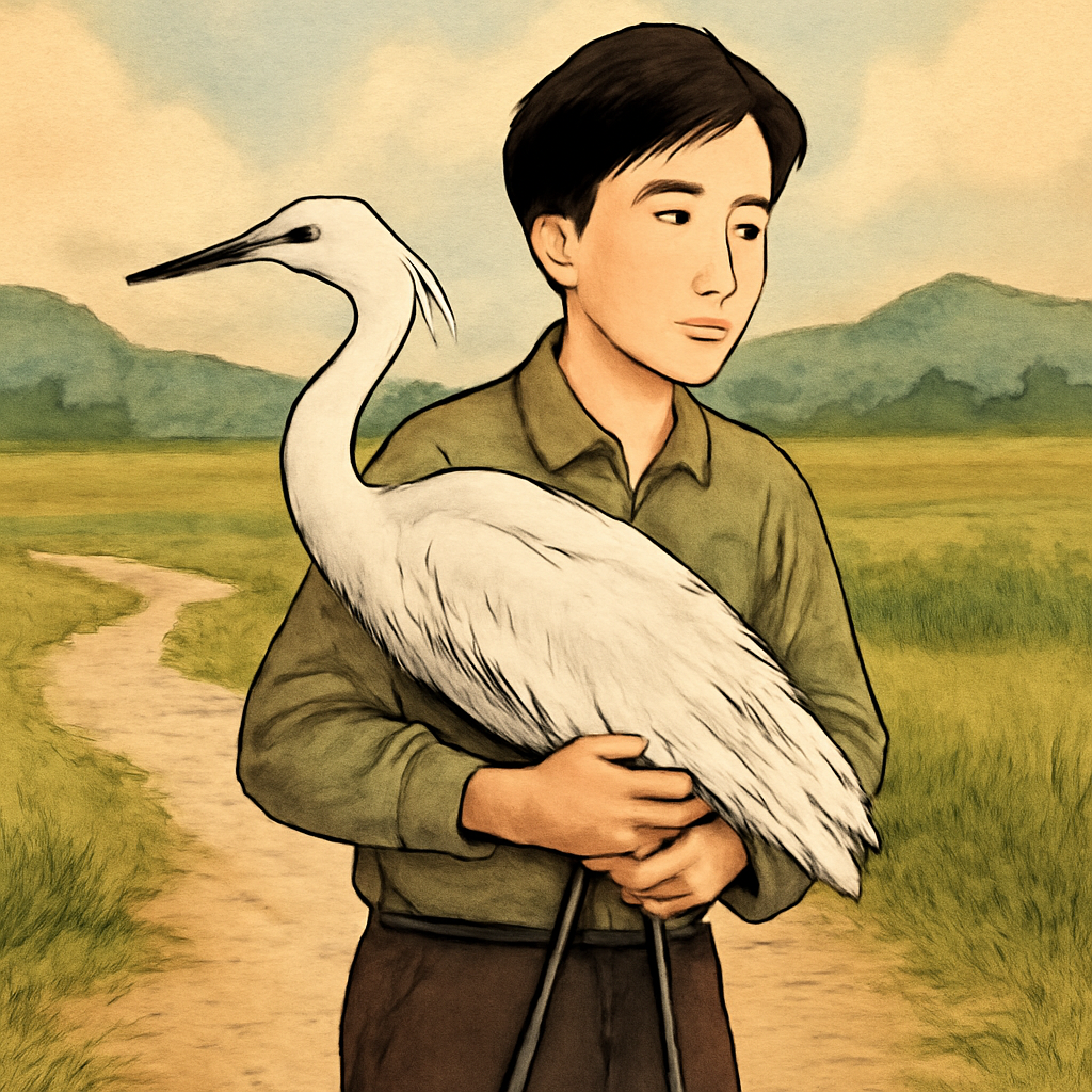백로를 데려감