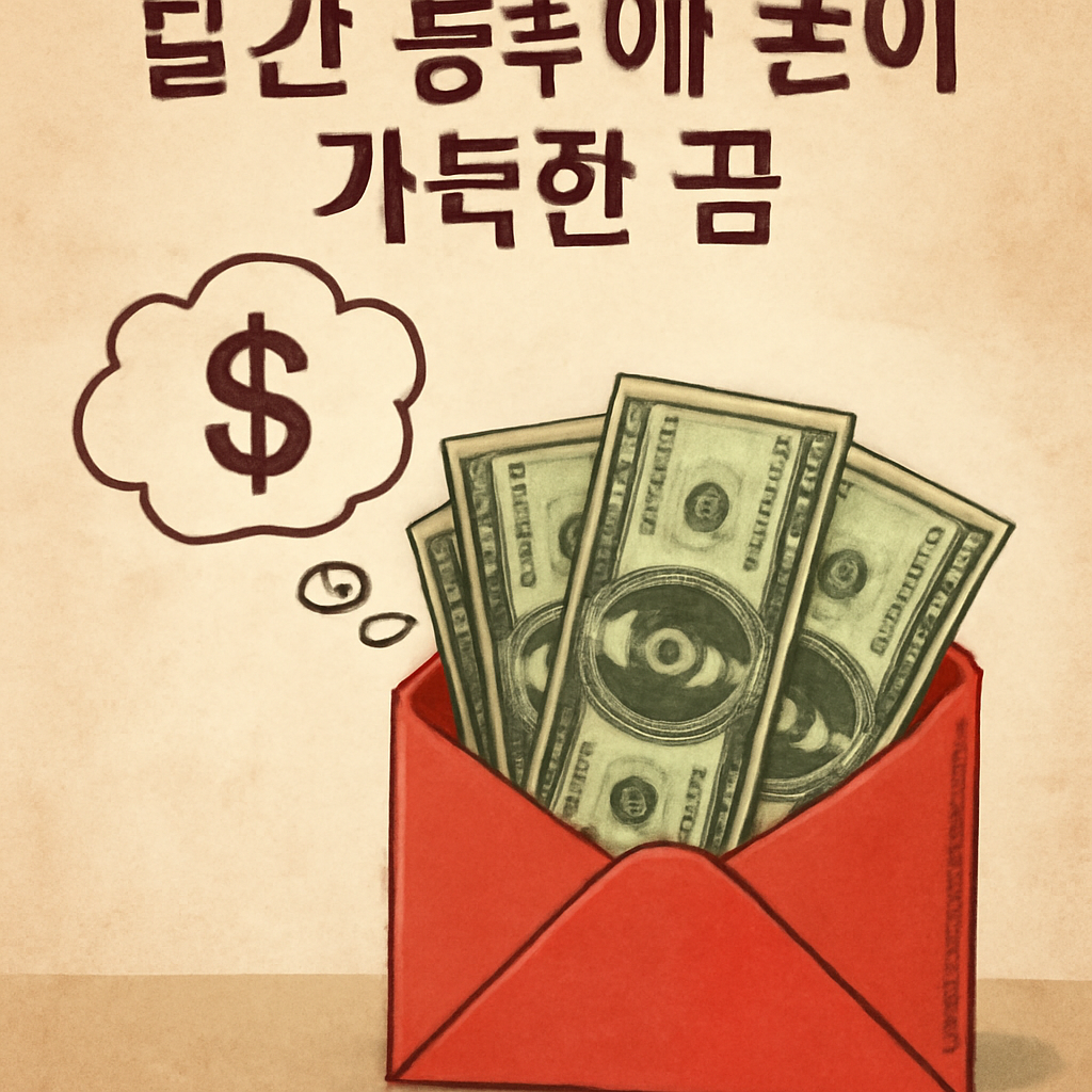 빨간봉투에 돈이 가득한 꿈 - 꿈 해몽, 꿈 풀이(+자세한 해석)이미지