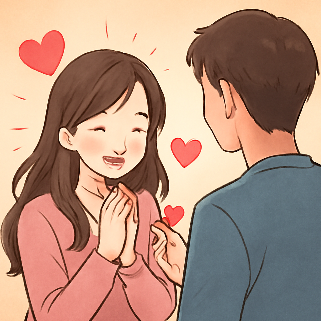 좋아하는 남자한테 고백 받는