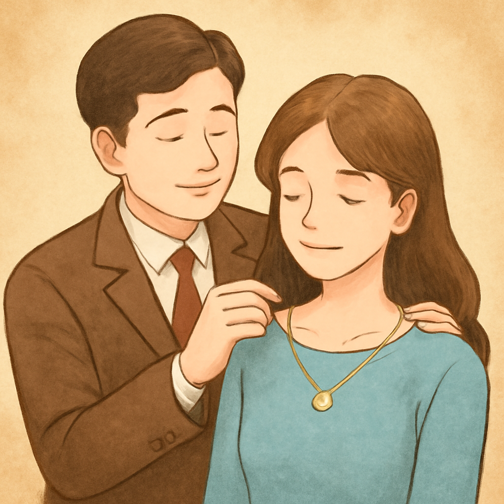 내가좋아하는 남자선생님이 내목에 목걸이 선물해주는꿈 - 꿈 해몽, 꿈 풀이(+자세한 해석)이미지
