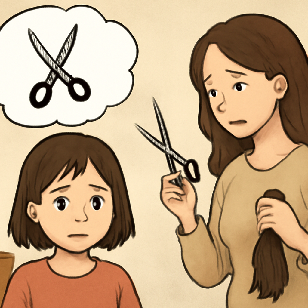 딸이 머리자른꿈