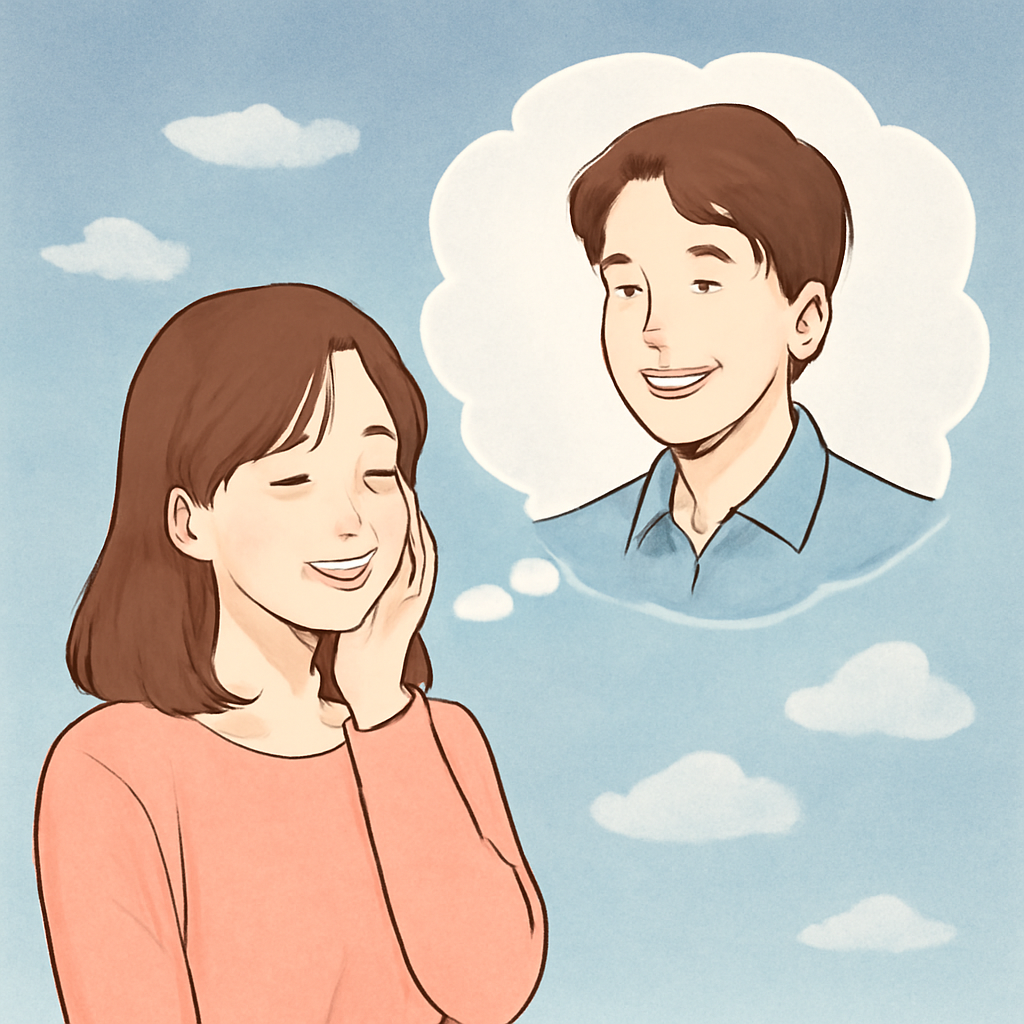 내가 좋아하는 남자가 나를 보고 미소지으며 웃어주는꿈 - 꿈 해몽, 꿈 풀이(+자세한 해석)이미지