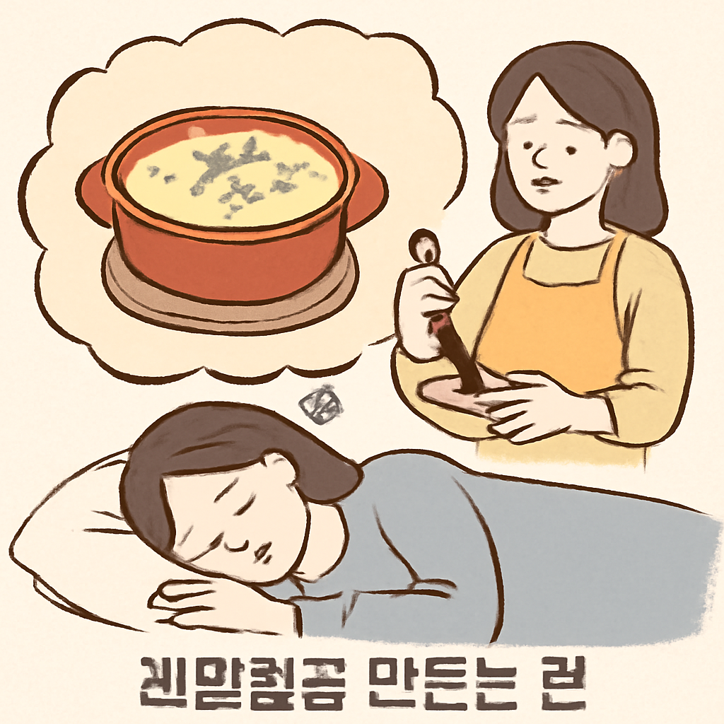 계란찜을 만드는 꿈