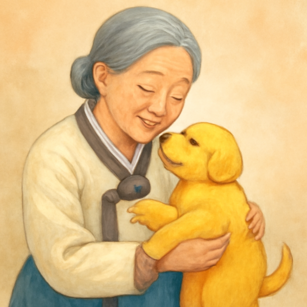 외할머니가 노란강아지보리를 안고오셔서나한테안겨주신꿈 - 꿈 해몽, 꿈 풀이(+자세한 해석)이미지
