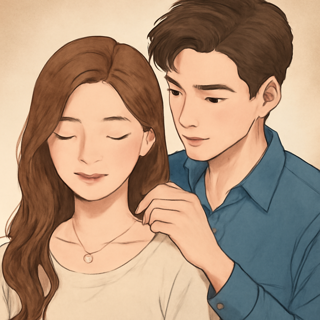 좋아하는 남자가 내목에 목걸이 착용 해주는꿈