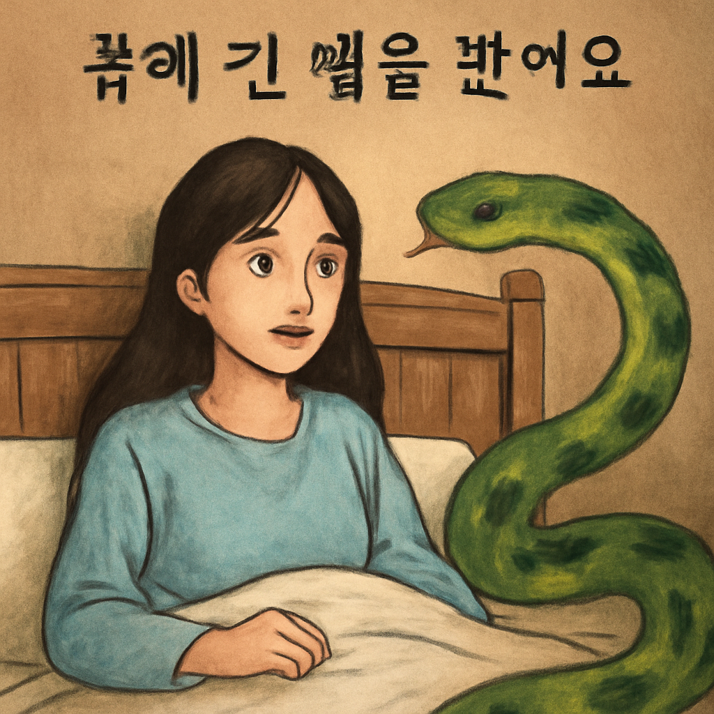 꿈에긴뱀을봣었요