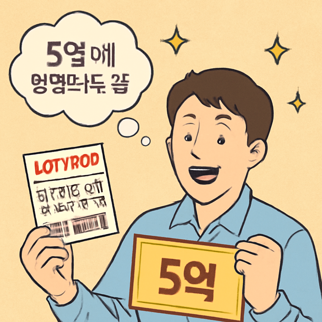 복권 5억에 당첨되는 꿈