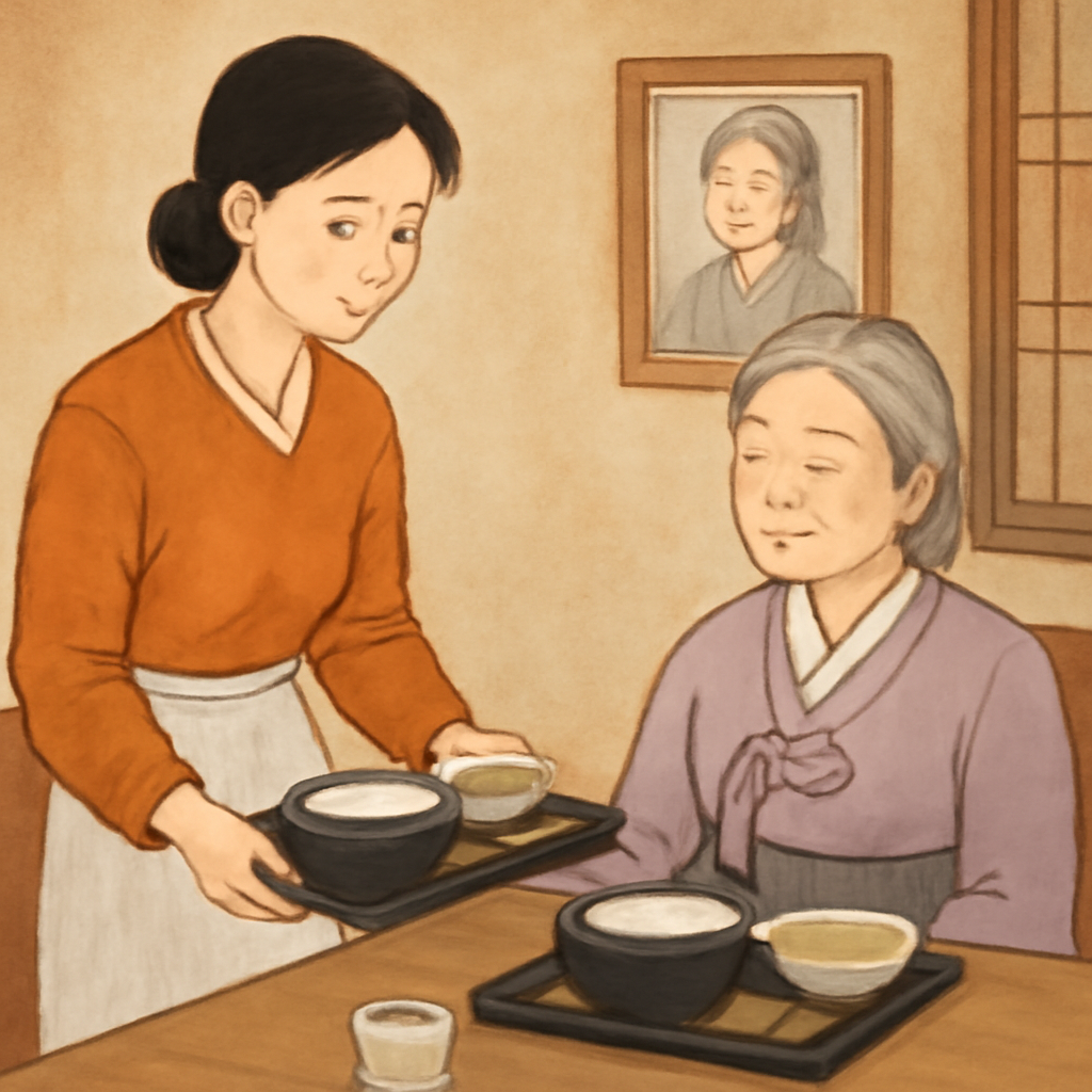 돌아가신 시할머니께 식사 대접하려 준비하는꿈