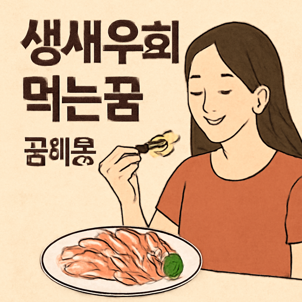 생새우회 먹는꿈 - 꿈 해몽, 꿈 풀이(+자세한 해석)이미지