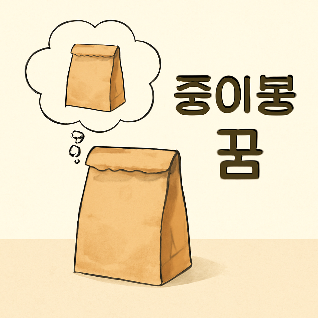 종이봉투 꿈