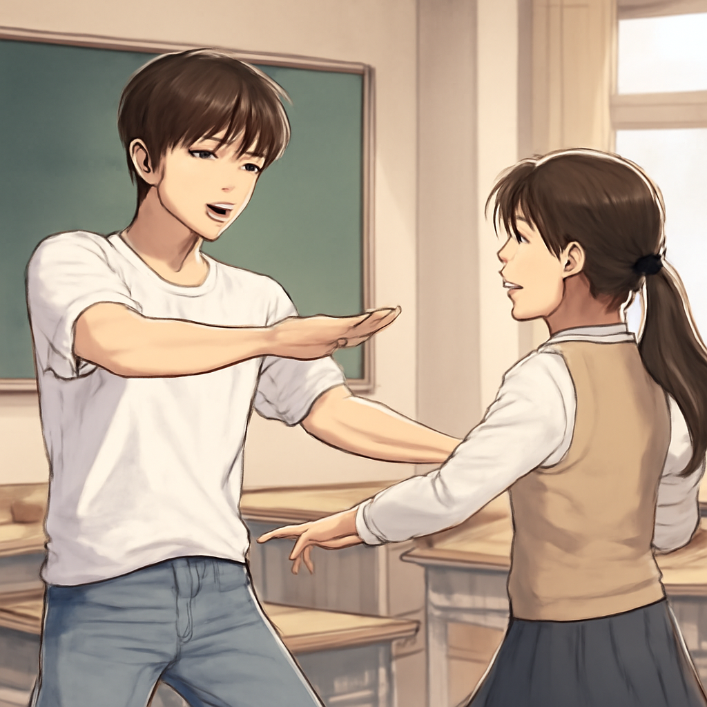 좋아하는 아이돌이 나에게 춤을 알려주거나 학교에 옴