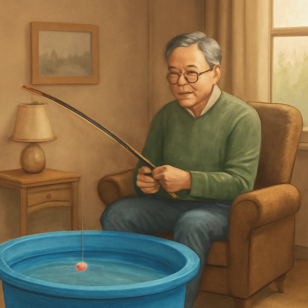 고인이(아빠) 예전 취미를 하며 아무일 없던것처럼 생활