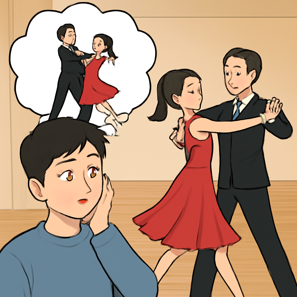 같은여고다닐때같은반여동생이댄스스포츠를추는데내가생각이났다