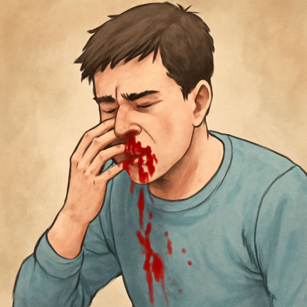 코피를 많이 흘리는 사람을 본 꿈
 - 꿈 해몽, 꿈 풀이(+자세한 해석)이미지
