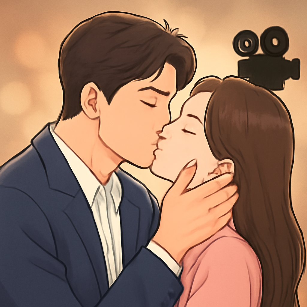 남자 연예인이랑 키스신 촬영 하는꿈