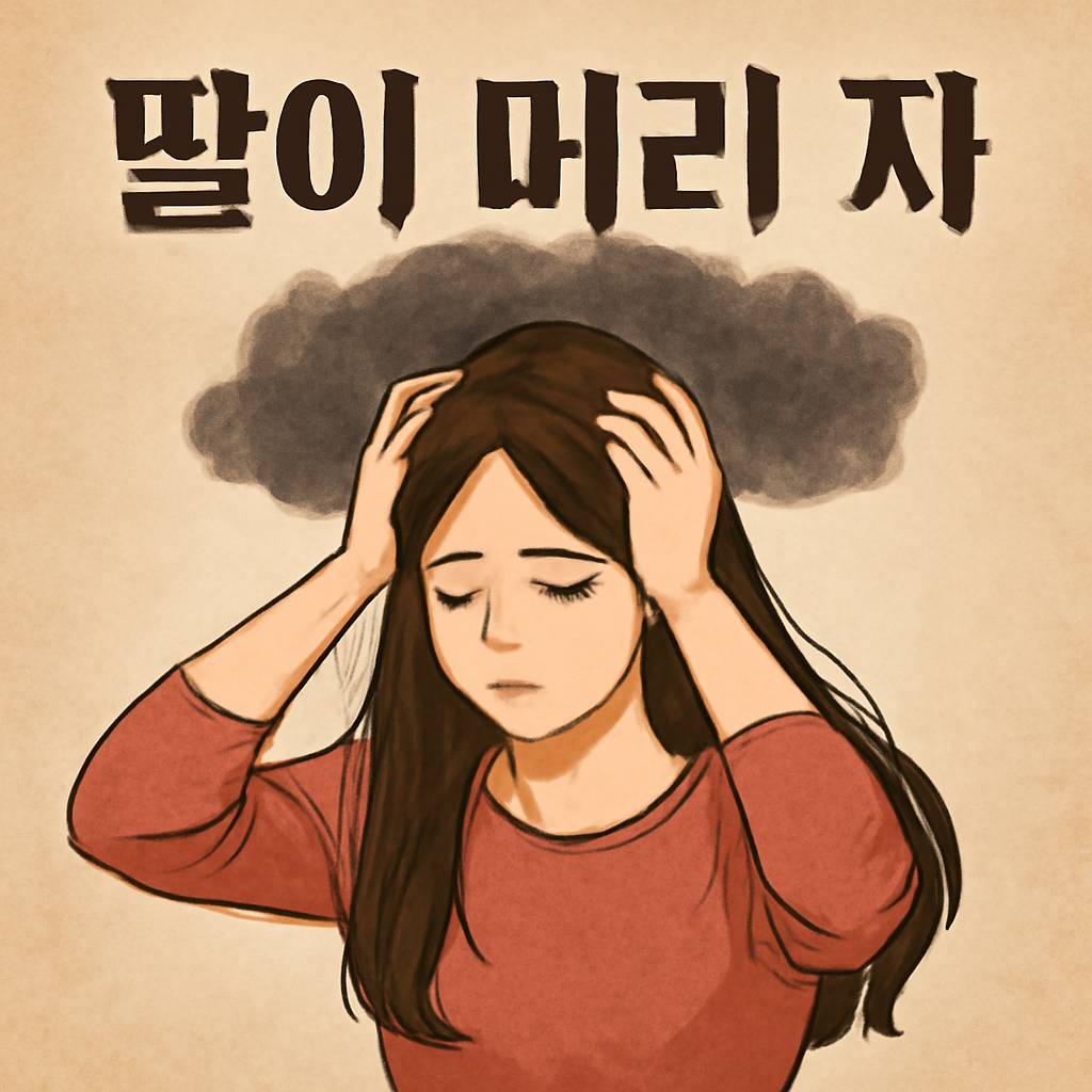 딸이머리자