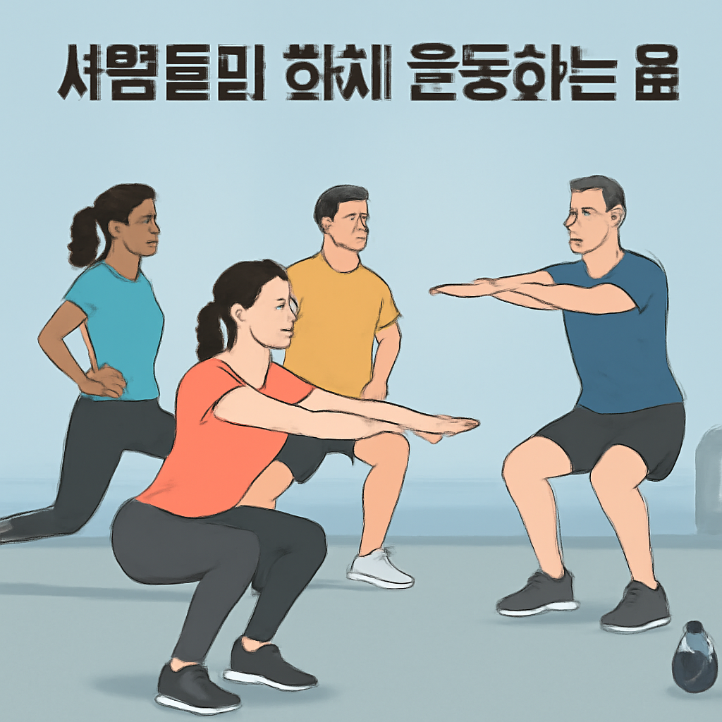 사람들과하체운동하는꿈