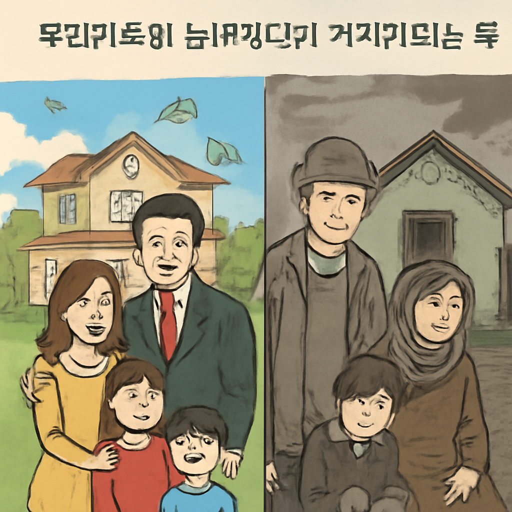 우리가족이 부자였다가 거지가 되는 꿈 - 꿈 해몽, 꿈 풀이(+자세한 해석)이미지