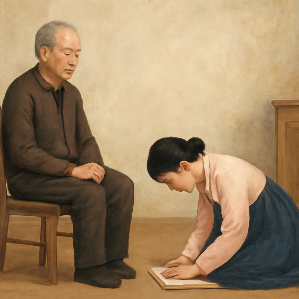 고인이 가만히 앉아계시고 엄마가 절을 이쁘게 하는 꿈