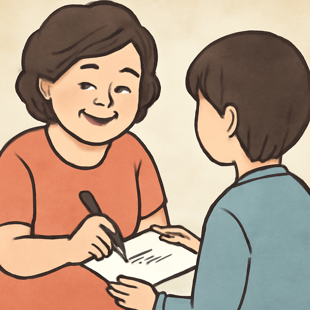 아줌마한테싸인해주는꿈